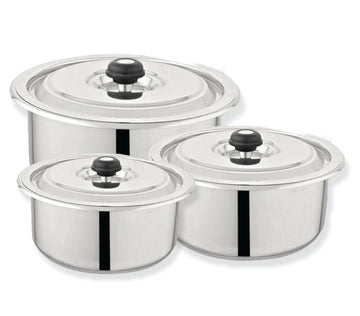 3pcs Baby set Alpha Stainless Steel Casseroles Sets.