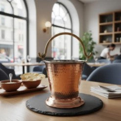 Copper Steel Serving Balti
