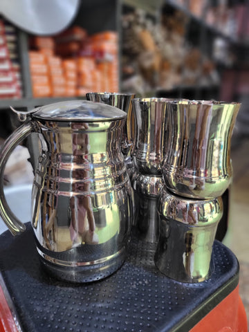 Diamond Cut Classic Water Jug Set (7 Pieces)