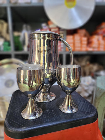 Royal Vintage Embossed Water Set (7 Pieces)