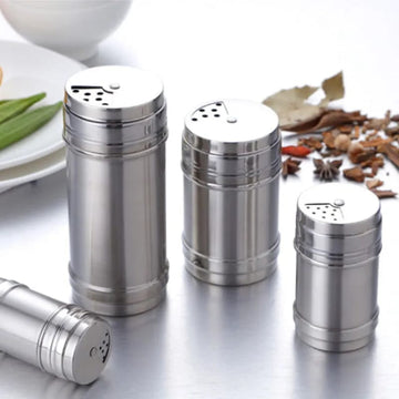 Stainless Steel Spice Jar with Rotate Cover