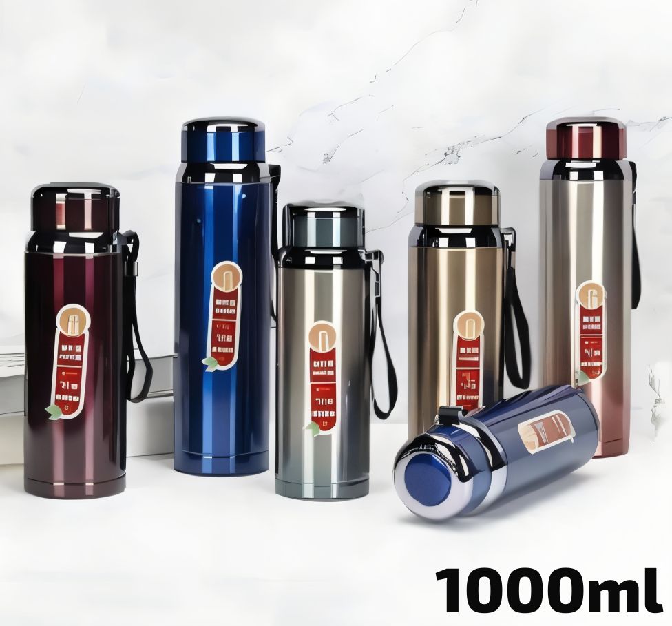 1000ml stainless steel vacuum flasks thermoses or insulated water bottles.