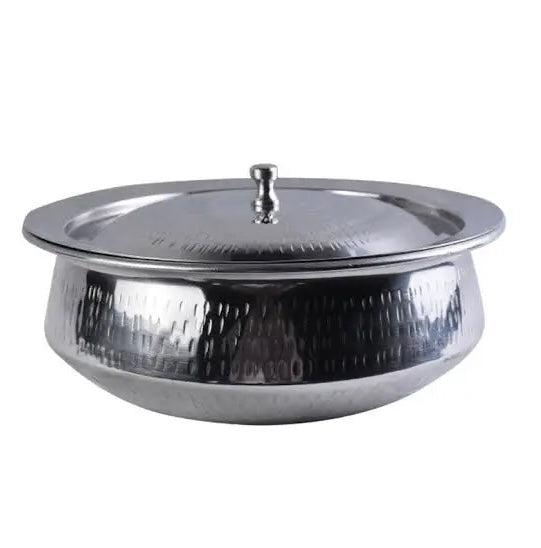 Stainless Steel Hammered Mathar Handi