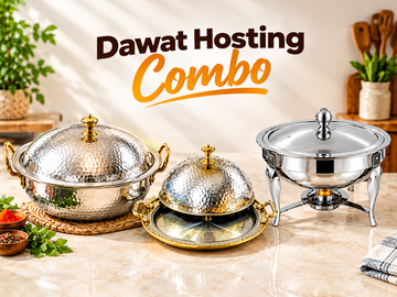Complete Dawat Hosting Combo (Buffet Dish + Karahi + Serving Platter)