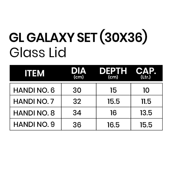Sonex GL Galaxy Set (30x36) - Glass Lid