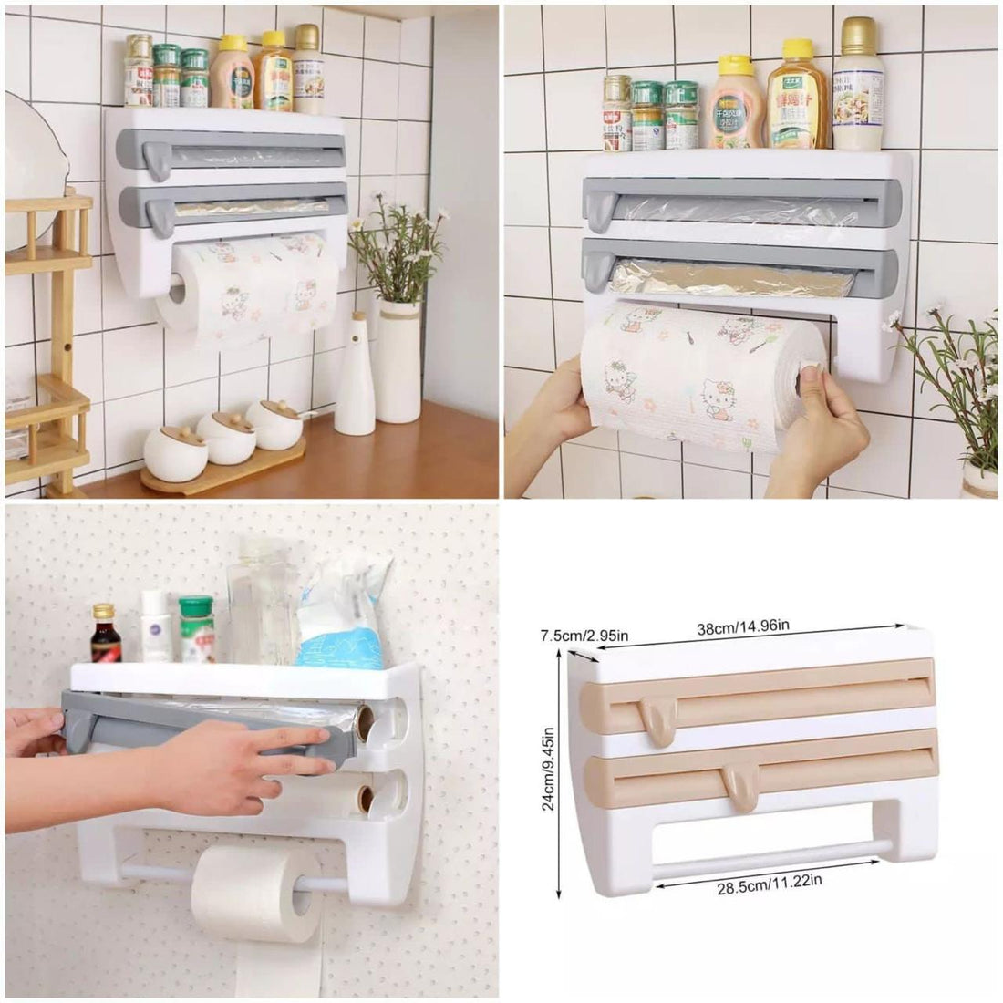 Roll n go Tissue Dispenser 4 in 1