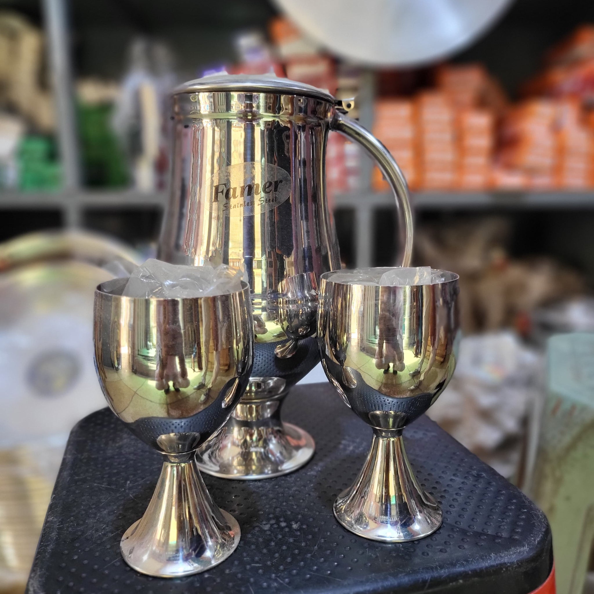 Royal Vintage Embossed Water Set (7 Pieces)