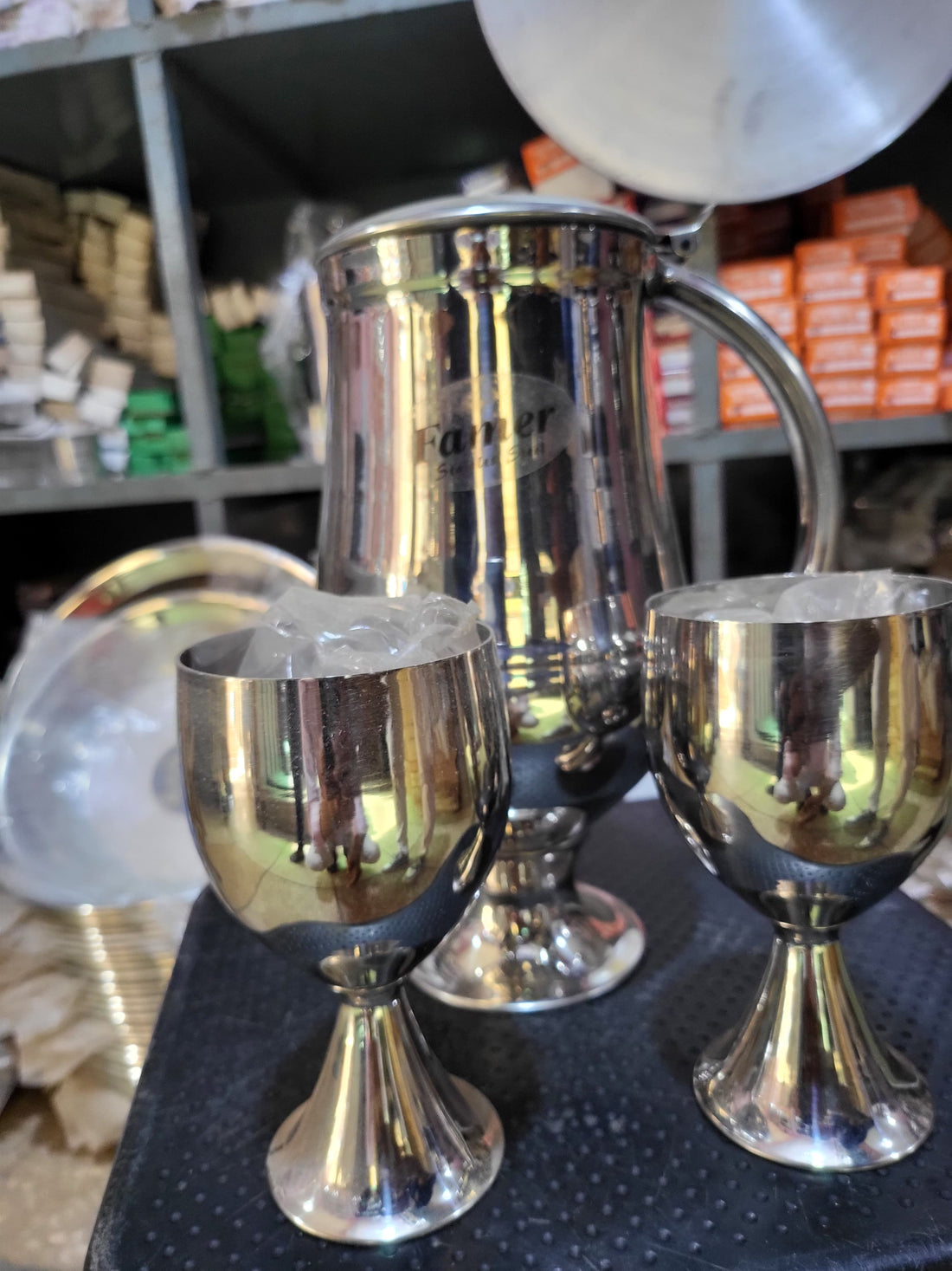 Royal Vintage Embossed Water Set (7 Pieces)