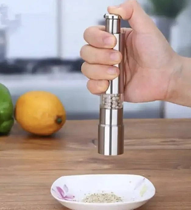 Stainless Steel Pepper Mill – Adjustable Grinder