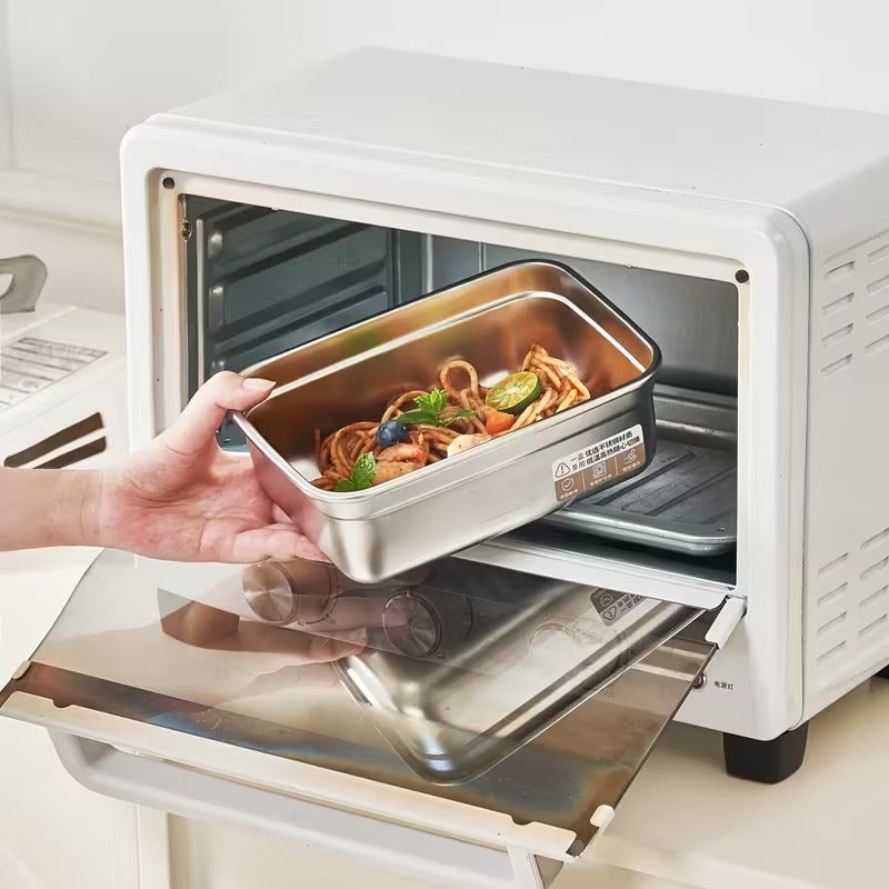 Stainless Steel Lunch Box – 3 Pcs Set (Small, Medium & Large)