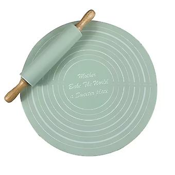 Silicon Dough Mat with Rolling Pin (Belan)