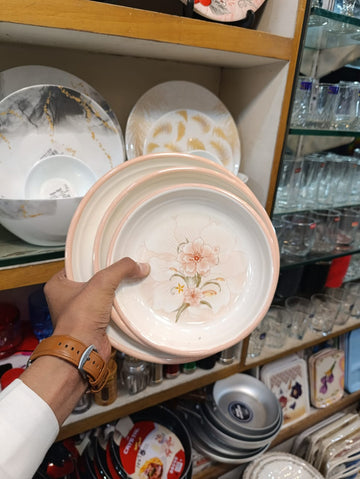 Royal Luxe Heavyweight 18-Piece Double Glazed Melamine Set (6 small, 6 medium and 6 large)