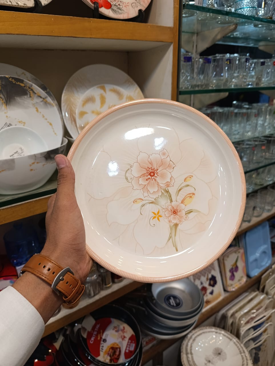 Royal Luxe Heavyweight 18-Piece Double Glazed Melamine Set (6 small, 6 medium and 6 large)