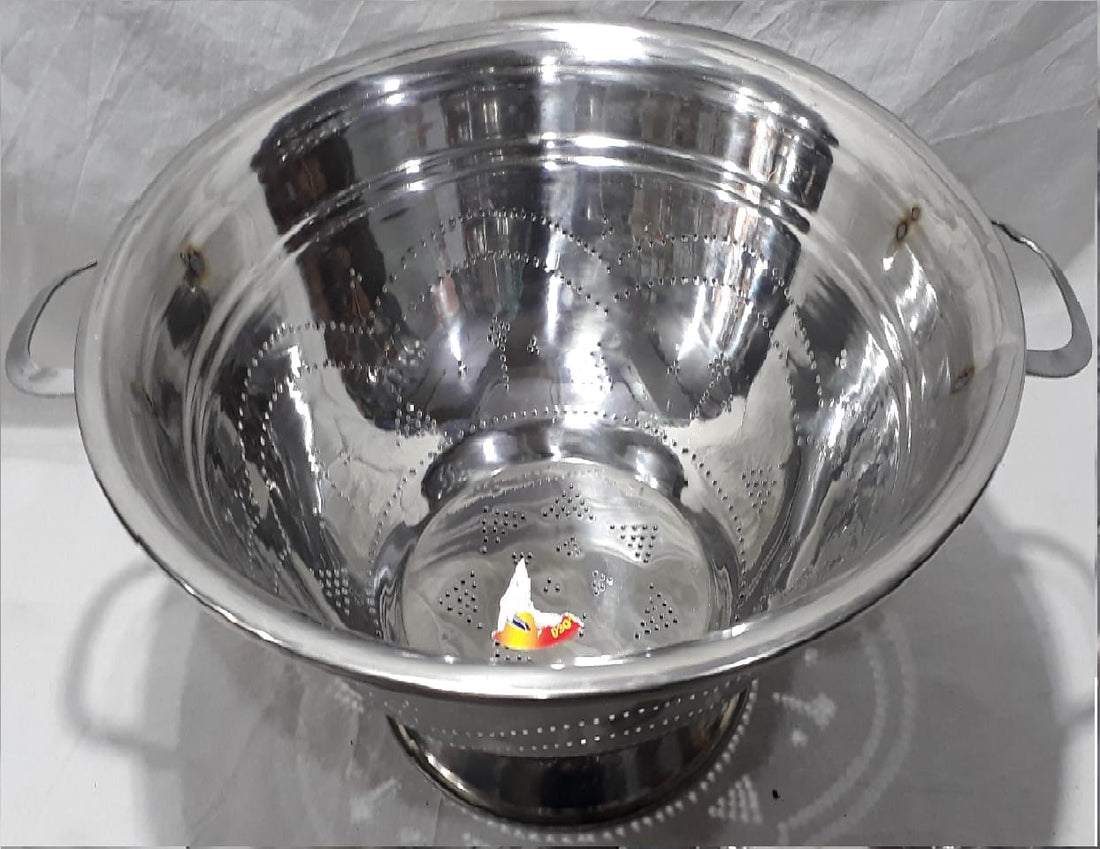 Stainless Steel Rice & Vegetable Washing Bowl