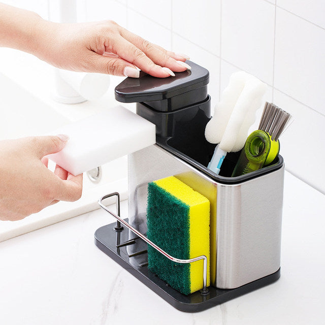 3 in 1 Sink Organizer with Soap Dispenser