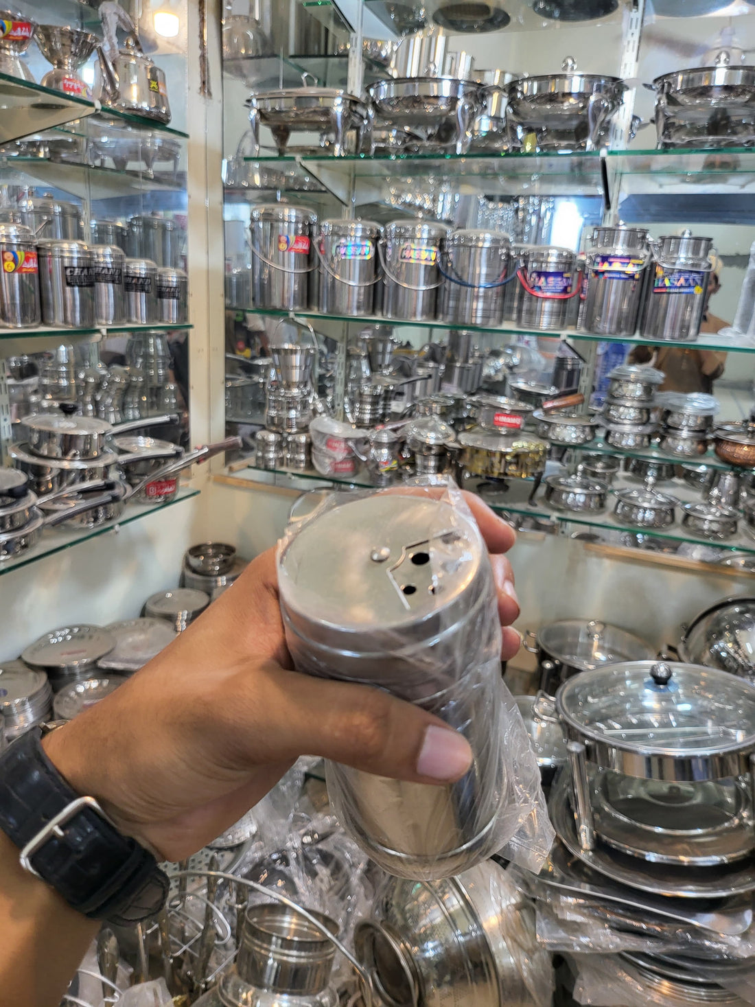 Stainless Steel Spice Jar with Rotate Cover