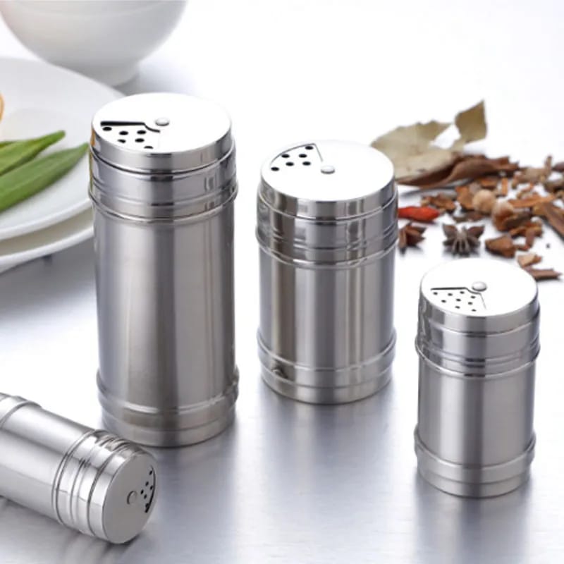 Stainless Steel Spice Jar with Rotate Cover