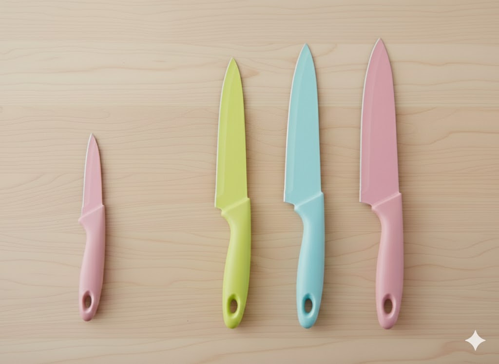 4 pcs Colourfull Knife Set
