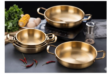 Golden Stainless Steel China Wok