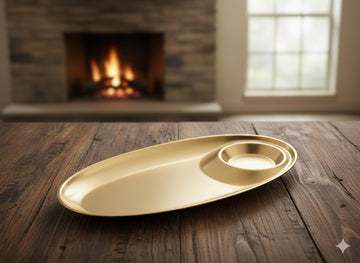 Golden Stainless Steel Chip & Dip