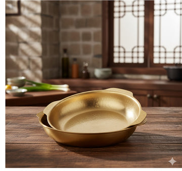 Golden Stainless Steel Bowl With Texture