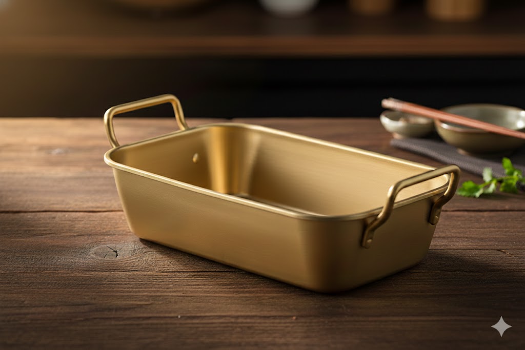 Golden Stainless Steel Serving Basket