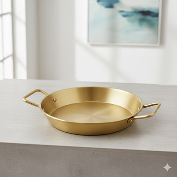 Golden Elegance Stainless Steel Pan (22cm)